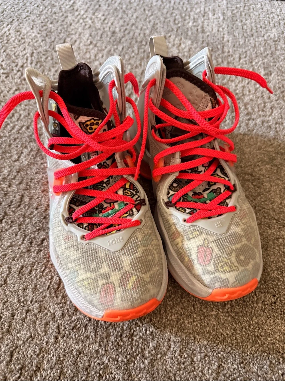 Nike LeBron 19 GS “Fast Food” Sneakers – Size 4Y